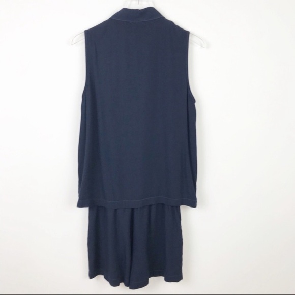 Splendid Blue Shorts Romper - Picture 4 of 6